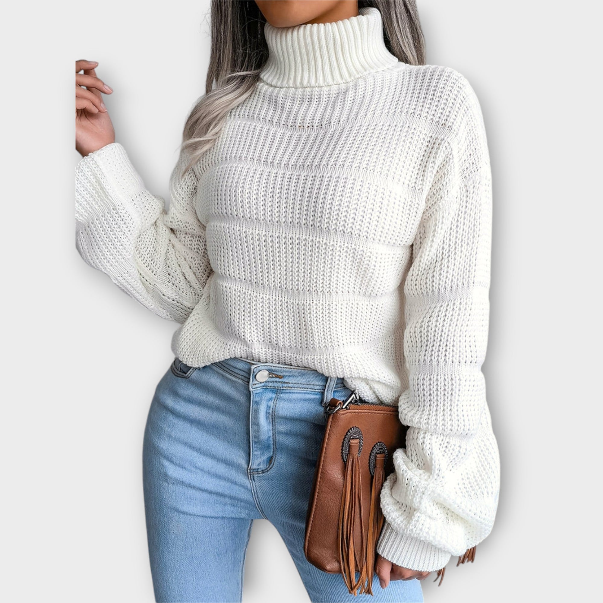 Zoe | Elegant Solid Color Turtleneck