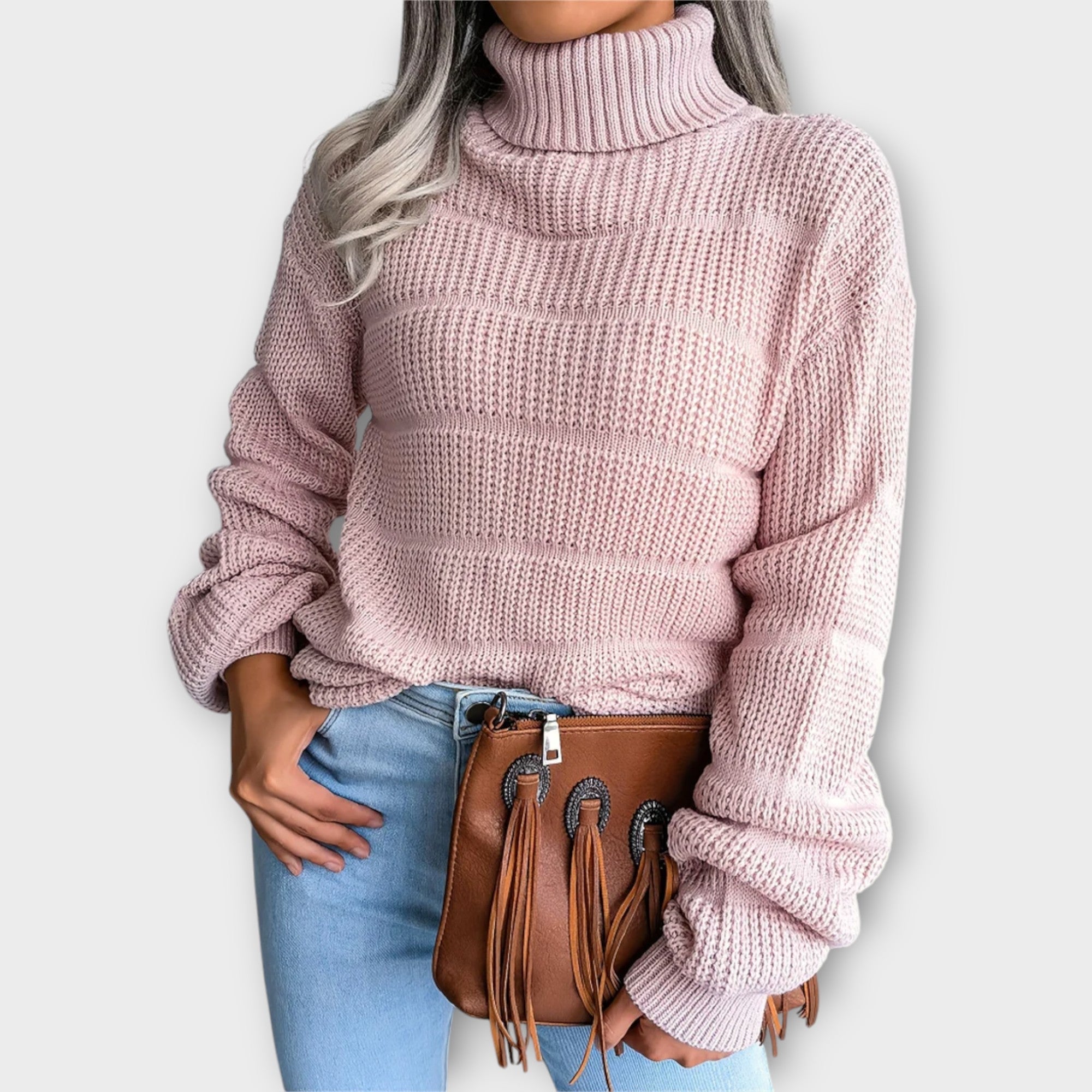 Zoe | Elegant Solid Color Turtleneck