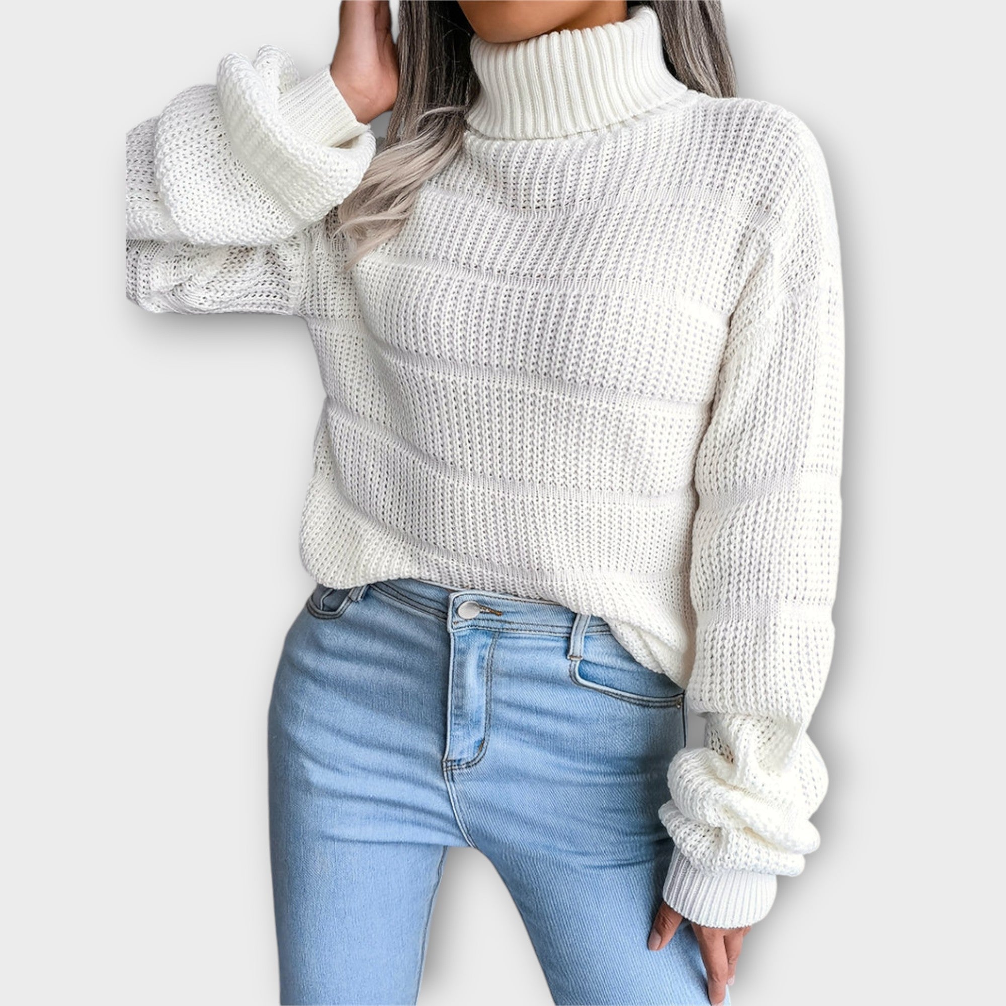 Zoe | Elegant Solid Color Turtleneck